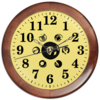 Заказать часы для офиса в Москве. Часы круглые из дерева Аномалия от Светлана Павлова - готовые дизайны и нанесение принтов.