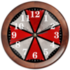 Заказать часы для офиса в Москве. Часы круглые из дерева Umbrella от GeekFox  - готовые дизайны и нанесение принтов.