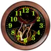 Заказать часы для офиса в Москве. Часы круглые из дерева Внутри. от Eva De Peron.  - готовые дизайны и нанесение принтов.