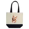 Заказать сумку в Москве. Шоппер Собака корги в шарфе от tigerda  - готовые дизайны и нанесение принтов.