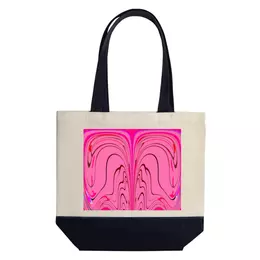 Заказать сумку в Москве. Шоппер Розовые волны от Alexey Evsyunin - готовые дизайны и нанесение принтов.