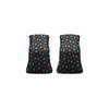 Заказать носки в Москве. Носки короткие Aqua Red от Soluvel  - готовые дизайны и нанесение принтов.