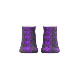 Заказать носки в Москве. Носки короткие Rumled Violet от Soluvel  - готовые дизайны и нанесение принтов.
