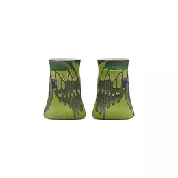 Заказать носки в Москве. Носки короткие Кожаные зеленые мотивы от Alexey Evsyunin - готовые дизайны и нанесение принтов.