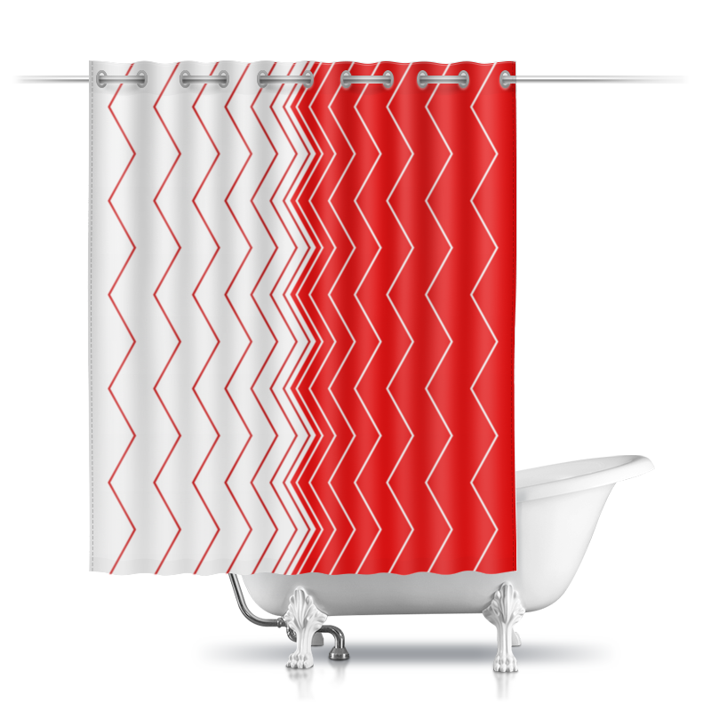 Printio Шторы в ванную Вибрация, с выбором цвета printio обложка для паспорта вибрация с выбором цвета