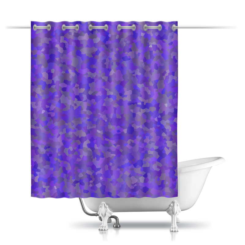 Printio Шторы в ванную Glowing purple
