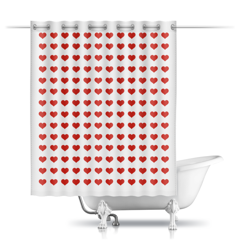 Printio Шторы в ванную Hearts printio шторы в ванную варенка