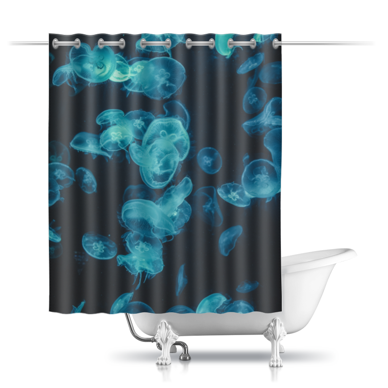 Printio Шторы в ванную Морские медузы printio шторы в ванную морские черепашки