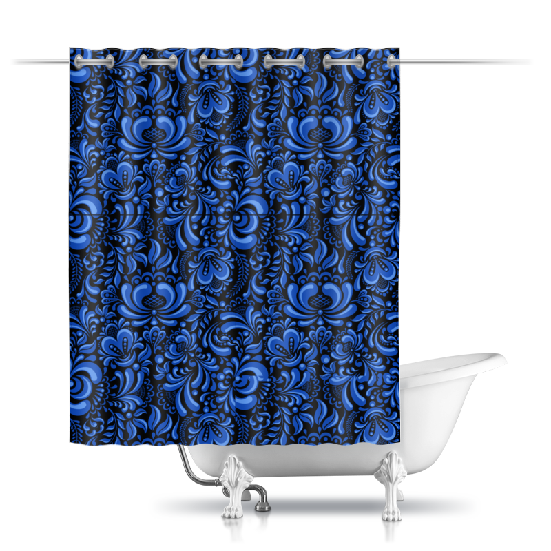 Printio Шторы в ванную Узоры printio шторы в ванную голубые узоры для ванной