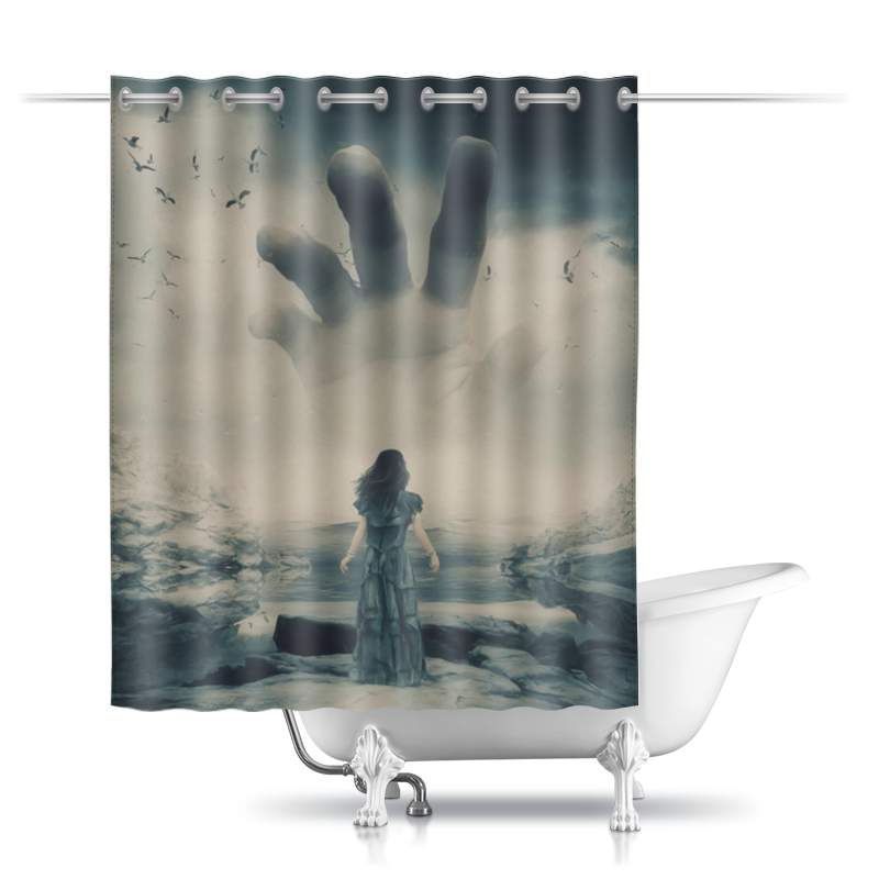 Printio Шторы в ванную Туман printio шторы в ванную millwall msc bath curtain