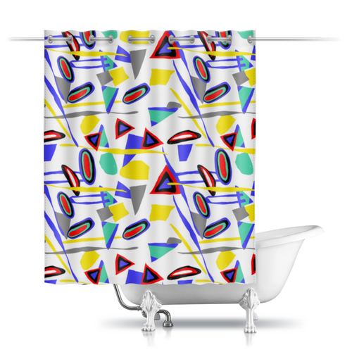 Заказать штору для ванных комнат в Москве. Шторы в ванную Авторский стиль от mimiart  - готовые дизайны и нанесение принтов.