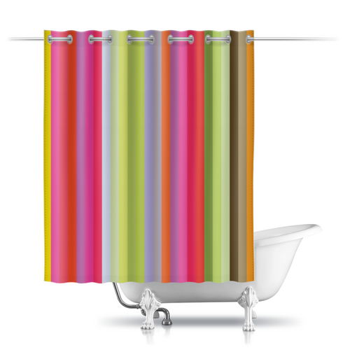 Заказать штору для ванных комнат в Москве. Шторы в ванную Флюид 1 от Vadim Koval - готовые дизайны и нанесение принтов.