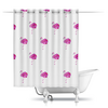 Заказать штору для ванных комнат в Москве. Шторы в ванную Штора в ванную "Розовый фламинго" от Karina Kosyak - готовые дизайны и нанесение принтов.