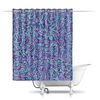 Заказать штору для ванных комнат в Москве. Шторы в ванную Голубое в фиолетовом от Vadim Koval - готовые дизайны и нанесение принтов.