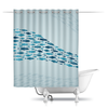 Заказать штору для ванных комнат в Москве. Шторы в ванную Плывущие рыбы от BeliySlon - готовые дизайны и нанесение принтов.