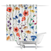 Заказать штору для ванных комнат в Москве. Шторы в ванную Полевые цветы от nadegda - готовые дизайны и нанесение принтов.