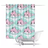 Заказать штору для ванных комнат в Москве. Шторы в ванную Шторы в ванную "Китёнок" розовый от Octopus  - готовые дизайны и нанесение принтов.