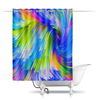 Заказать штору для ванных комнат в Москве. Шторы в ванную Abstract Rainbow от Дана Столыпина - готовые дизайны и нанесение принтов.