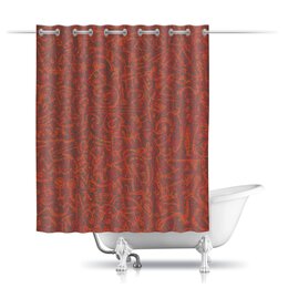 Заказать штору для ванных комнат в Москве. Шторы в ванную Бархатный от Vadim Koval - готовые дизайны и нанесение принтов.