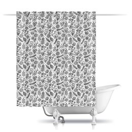 Заказать штору для ванных комнат в Москве. Шторы в ванную Веселое лето от Kate Soaha - готовые дизайны и нанесение принтов.