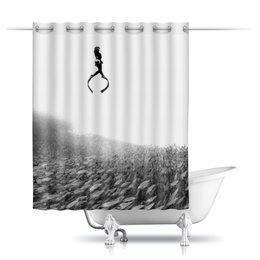 Заказать штору для ванных комнат в Москве. Шторы в ванную Дайвинг  от Наталья Чернова - готовые дизайны и нанесение принтов.