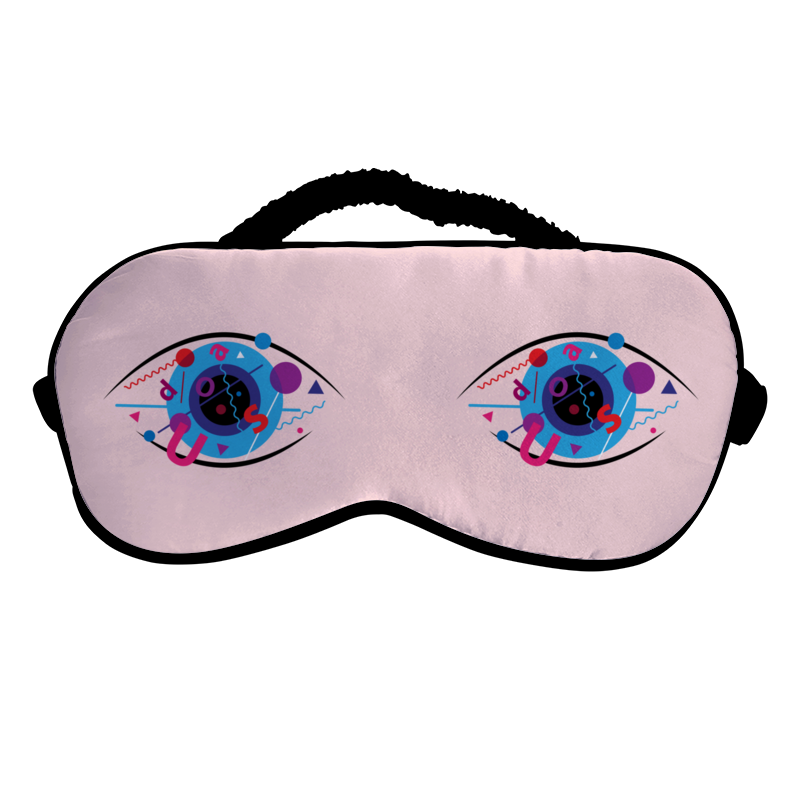 Printio Маска для сна Абстрактный глаз 100% натуральная нефритовая маска для сна нефритовая мини маска для глаз холодное горячее сжатие маска для глаз каменная маска для лица ус