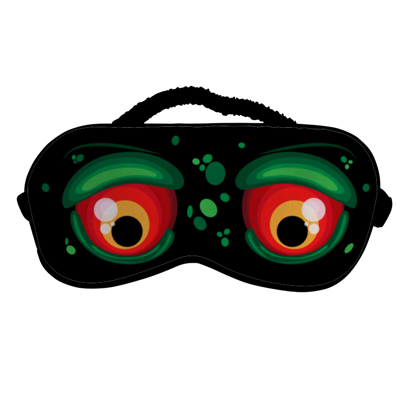 маска для сна аниме глаза закрытые пакет Printio Маска для сна Глаза зомби