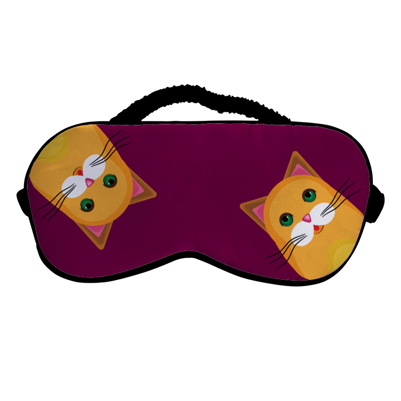 Printio Маска для сна Рыжие коты маска голова minecraft эндермен картон