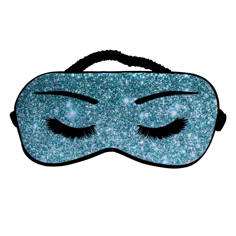 Printio Маска для сна Бирюзовый глиттер, красивые ресницы и брови маска для сна david gray бирюзовый