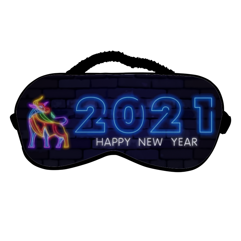Printio Маска для сна Новый год 2021 зимнее волшебство набор год новый а лень старая блокнот маска для сна