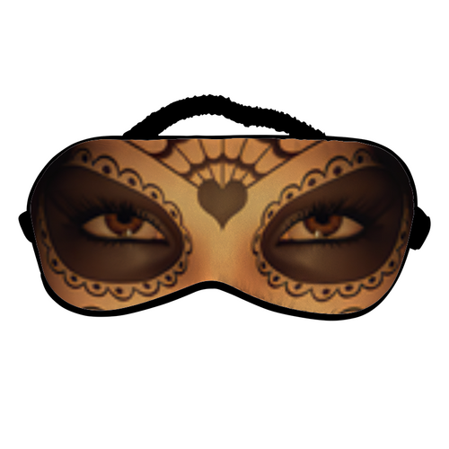 Заказать маски в Москве. Маска для сна Dia De Los Muertos от Дана Столыпина - готовые дизайны и нанесение принтов.