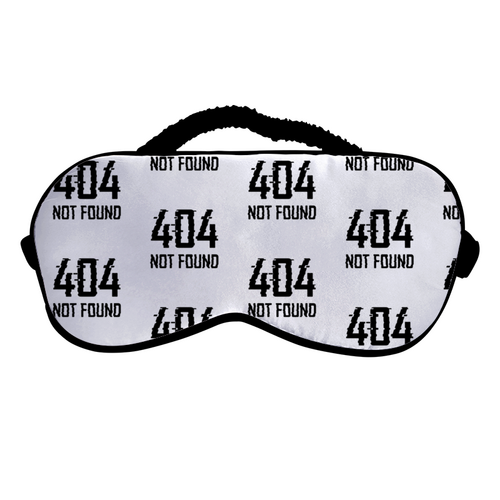 Заказать маски в Москве. Маска для сна Ошибка 404 от MariYang  - готовые дизайны и нанесение принтов.