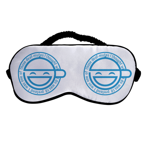 Заказать маски в Москве. Маска для сна Смеющийся человек от GeekFox  - готовые дизайны и нанесение принтов.