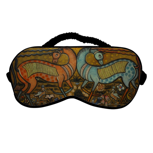 Заказать маски в Москве. Маска для сна Two Mythical Animals (Анита Ри) от trend - готовые дизайны и нанесение принтов.