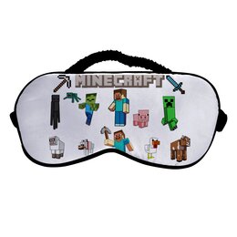 Заказать маски в Москве. Маска для сна Майнкрафт Minecraft от MariYang  - готовые дизайны и нанесение принтов.