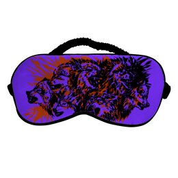 Заказать маски в Москве. Маска для сна Волки от Дана Столыпина - готовые дизайны и нанесение принтов.