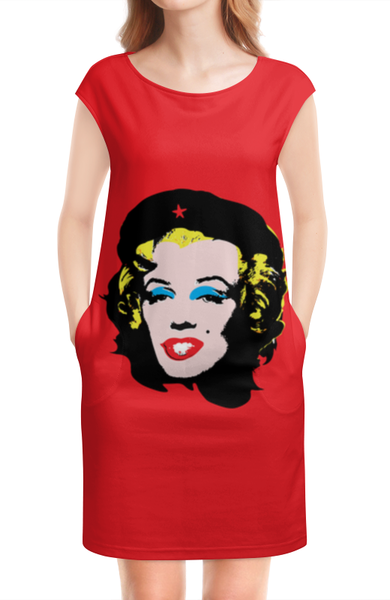 Заказать платье в Москве. Платье без рукавов Che Guevara- Marilyn Monroe от zen4@bk.ru - готовые дизайны и нанесение принтов.