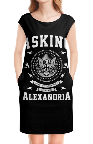 Заказать платье в Москве. Платье без рукавов Asking Alexandria от geekbox - готовые дизайны и нанесение принтов.