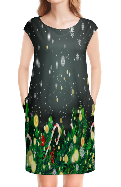 Заказать платье в Москве. Платье без рукавов Падающий снег от THE_NISE  - готовые дизайны и нанесение принтов.
