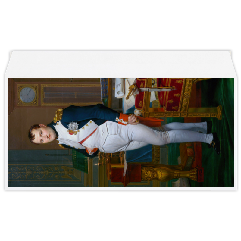 Printio Конверт маленький Евро Е65 Портрет наполеона в кабинете дворца тюильри printio чехол для iphone x xs объёмная печать портрет наполеона в кабинете дворца тюильри