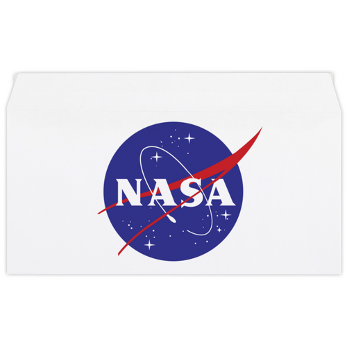 Заказать конверт в Москве. Конверт маленький "Евро" Е65 NASA  от Jimmy Flash - готовые дизайны и нанесение принтов.