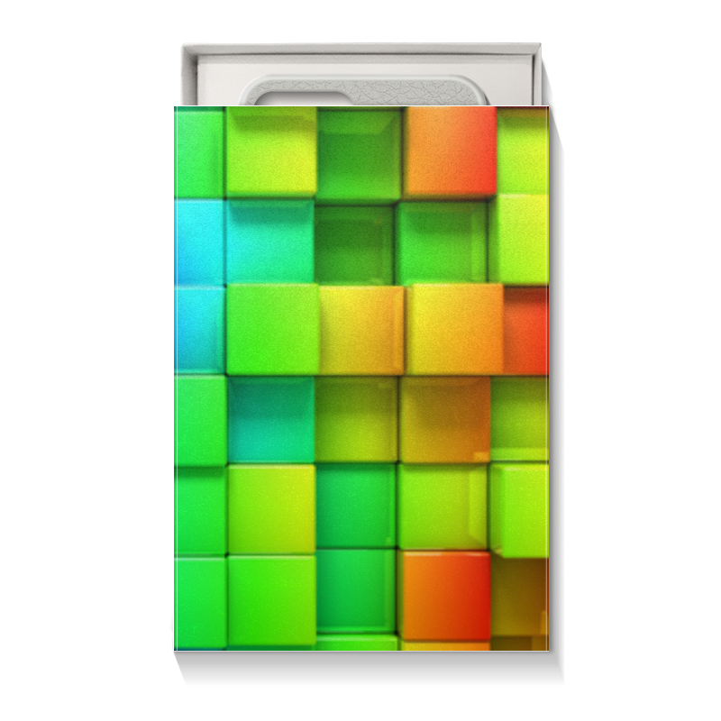 Printio Коробка для чехлов Разноцветные квадратики printio рюкзак 3d разноцветные квадратики
