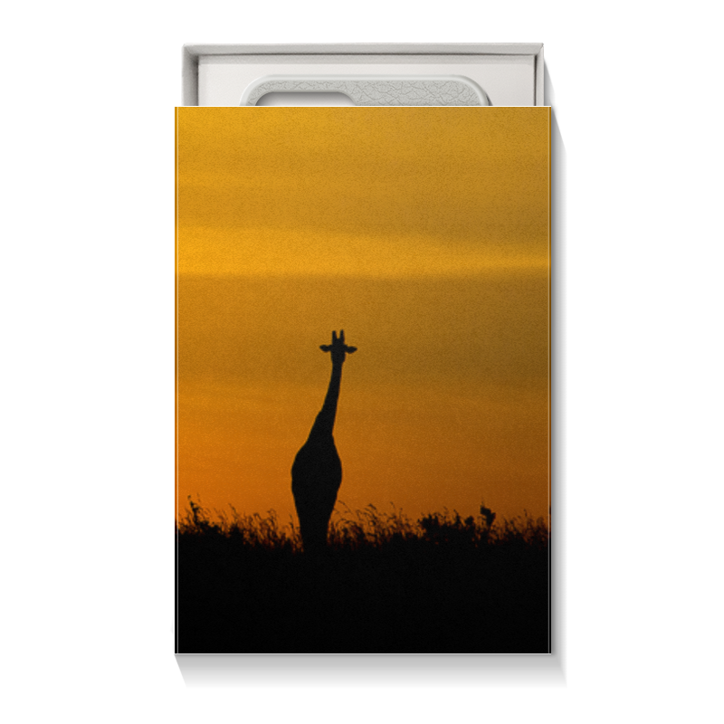 Printio Коробка для чехлов Жираф на закате