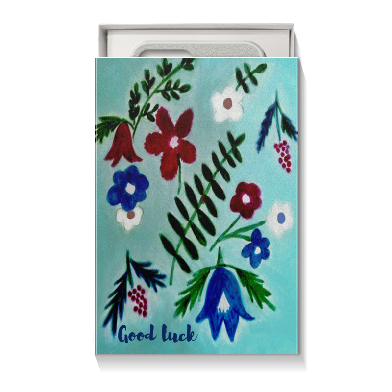 Printio Коробка для чехлов Цветы на голубом re pa чехол накладка artcolor для realme 7 с принтом цветы на голубом