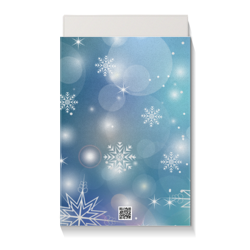 Заказать подарочную упаковку в Москве. Коробка для чехлов Снежинка от Ирина - готовые дизайны и нанесение принтов.