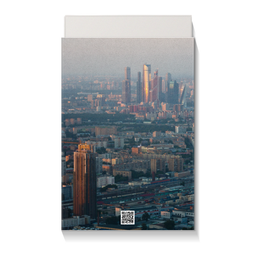 Заказать подарочную упаковку в Москве. Коробка для чехлов москва с высоты от Оксана Музыка - готовые дизайны и нанесение принтов.