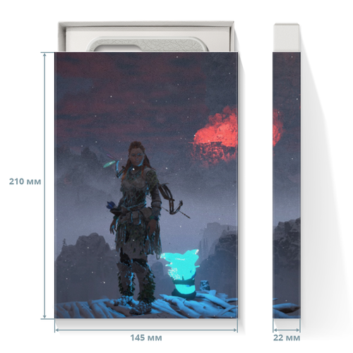 Заказать подарочную упаковку в Москве. Коробка для чехлов Horizon Zero Dawn от GeekFox  - готовые дизайны и нанесение принтов.