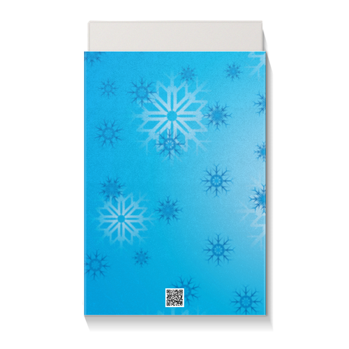 Заказать подарочную упаковку в Москве. Коробка для чехлов Снежинка от valezar - готовые дизайны и нанесение принтов.