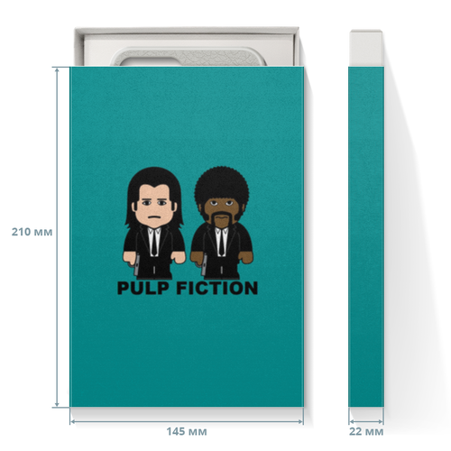 Заказать подарочную упаковку в Москве. Коробка для чехлов Pulp Fiction от Аня Лукьянова - готовые дизайны и нанесение принтов.