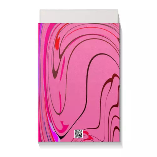 Заказать подарочную упаковку в Москве. Коробка для чехлов Розовые волны от Alexey Evsyunin - готовые дизайны и нанесение принтов.